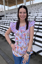 Load image into Gallery viewer, Paisley Embroidered Yoke Top - PLUS
