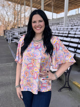 Load image into Gallery viewer, Satin Paisley Top
