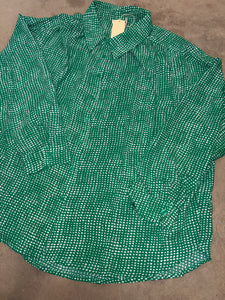Dot Collared Top **3 COLORS** - PLUS