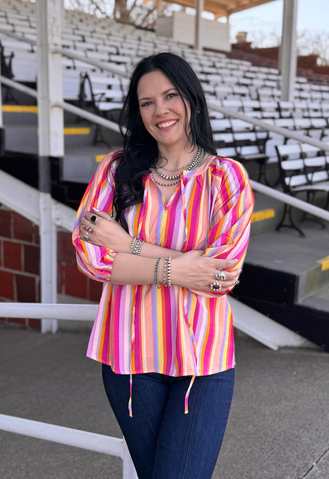 Multi Striped Top - PLUS
