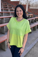 Load image into Gallery viewer, Apple Green Washed Top
