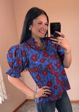 Load image into Gallery viewer, Floral Puff Sleeve Top **2 COLORS** - PLUS
