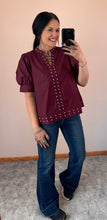 Load image into Gallery viewer, Stud Accent Top **3 COLORS** - PLUS
