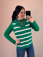 Load image into Gallery viewer, Striped 1/4 Zip Sweater Vest **3 COLORS** - PLUS
