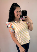 Load image into Gallery viewer, Striped And Floral Mixed Top **2 COLORS**
