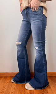 Distressed Super Flare KanCan Jeans