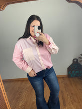 Load image into Gallery viewer, Colorblock Striped Button Down Top **2 COLORS**
