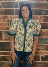 Load image into Gallery viewer, Floral Puff Sleeve Top **2 COLORS**
