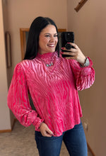 Load image into Gallery viewer, Velvet Zebra Top **2 COLORS**
