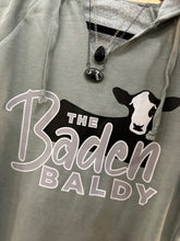 Load image into Gallery viewer, Sage TBB Grey Baldy Logo Hoodie Small-2XL
