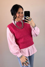 Load image into Gallery viewer, Knit Pointelle Sweater Vest **3 COLORS**
