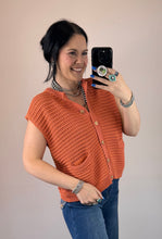 Load image into Gallery viewer, Tangerine Crochet Vest
