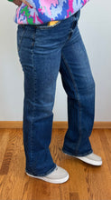 Load image into Gallery viewer, Dark Wash Straight Leg Risen Jeans - PLUS
