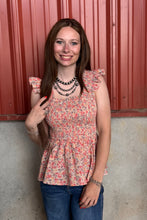 Load image into Gallery viewer, Smocked Babydoll Top ** 2 COLORS **

