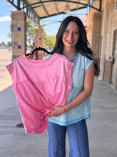 Load image into Gallery viewer, Waffle Front Pocket Top **2 COLORS**

