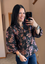 Load image into Gallery viewer, Jacquard Floral Top **2 COLORS**
