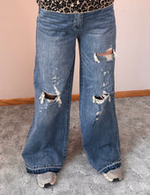 Load image into Gallery viewer, Distressed Wide Leg Petra Jeans
