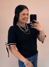 Load image into Gallery viewer, Box Tied Sleeve Sweater Top **2 COLORS**
