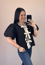 Load image into Gallery viewer, Textured Tie Front Top **4 COLORS**

