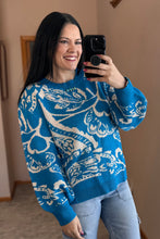 Load image into Gallery viewer, Paisley Knit Sweater **2 COLORS**
