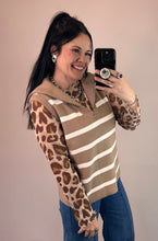 Load image into Gallery viewer, Striped 1/4 Zip Sweater Vest **3 COLORS** - PLUS
