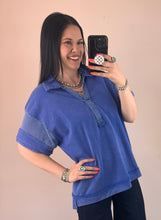 Load image into Gallery viewer, Mixed Collared Top **4 COLORS**

