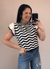Load image into Gallery viewer, Wavy Striped Sweater Top **2 COLORS**
