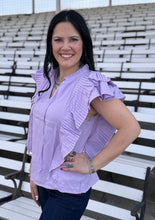 Load image into Gallery viewer, Pleated Ruffle Top **3 COLORS**
