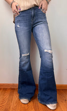 Load image into Gallery viewer, Distressed Super Flare KanCan Jeans
