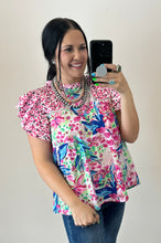 Load image into Gallery viewer, Pink Mix Floral Top
