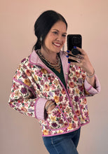 Load image into Gallery viewer, Floral Quilted Jacket **2 COLORS**
