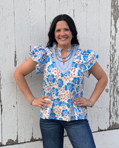 Floral Top **2 COLORS**