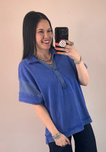 Load image into Gallery viewer, Mixed Collared Top **4 COLORS**
