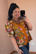 Load image into Gallery viewer, Floral Button Top **2 COLORS** - PLUS
