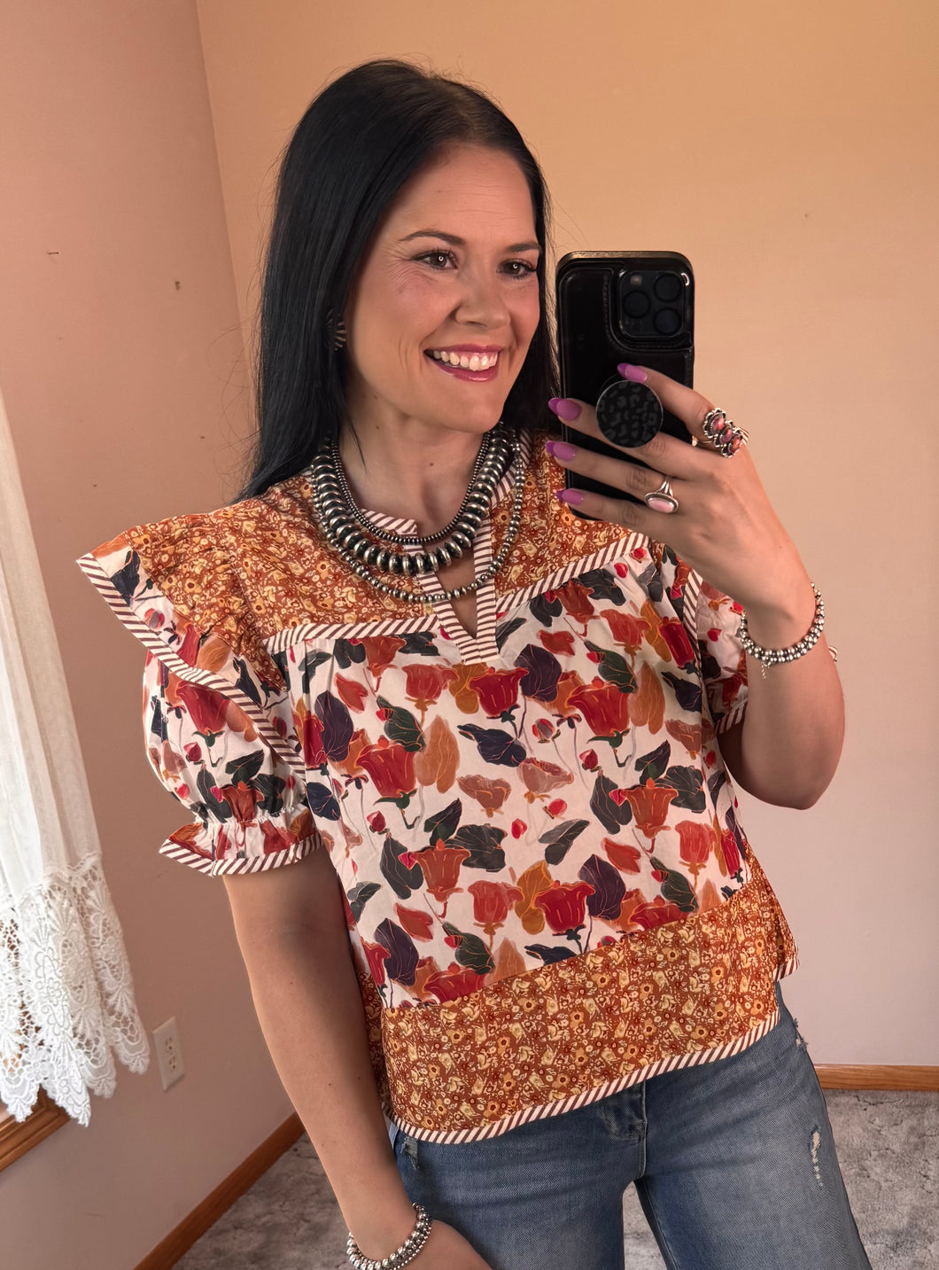 Multi Print Top **2 COLORS**