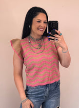 Load image into Gallery viewer, Wavy Striped Sweater Top **2 COLORS**
