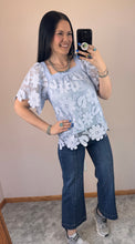 Load image into Gallery viewer, Floral Lace Square Neck Top **4 COLORS**
