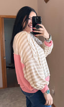 Load image into Gallery viewer, Striped Colorblock Top **3 COLOR**
