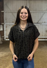 Load image into Gallery viewer, Leopard Knit 1/4 Zip Top **2 COLORS**
