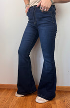 Load image into Gallery viewer, Eco Friendly Dark Wash Super Flare KanCan Jeans

