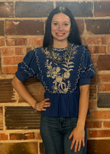 Load image into Gallery viewer, Embroidered Babydoll Top **3 COLORS**
