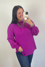 Load image into Gallery viewer, Solid Frill Mock Neck Top **2 COLORS**
