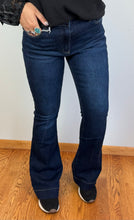 Load image into Gallery viewer, Dark Wash Trouser Hem Flare KanCan Jeans - PLUS RESTOCK
