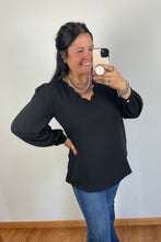 Load image into Gallery viewer, Scallop V Neck Top **4 COLORS**
