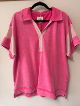 Load image into Gallery viewer, Mixed Collared Top **4 COLORS**
