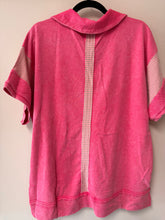 Load image into Gallery viewer, Mixed Collared Top **4 COLORS**
