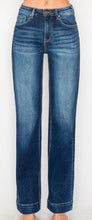 Load image into Gallery viewer, High Rise Trouser Hem Straight Leg Risen Jeans

