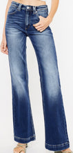 Load image into Gallery viewer, Medium Stone Wash Wide Leg Trouser Hem KanCan Jeans
