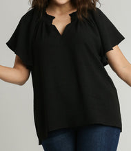 Load image into Gallery viewer, Solid Split Neck Top **2 COLORS** - PLUS
