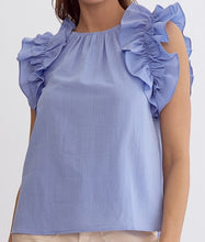 Load image into Gallery viewer, Ruffle Sleeve Top **4 COLORS**
